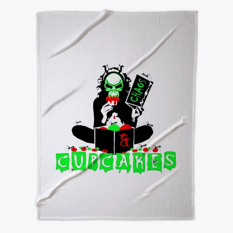 Chaos & Cupcakes fleece blanket