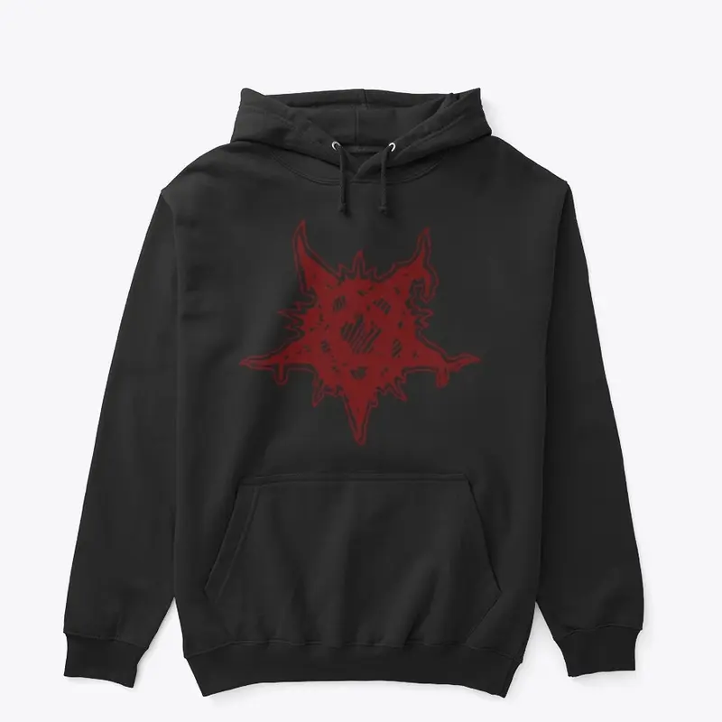 Mutant Minds red pentagram hoodie