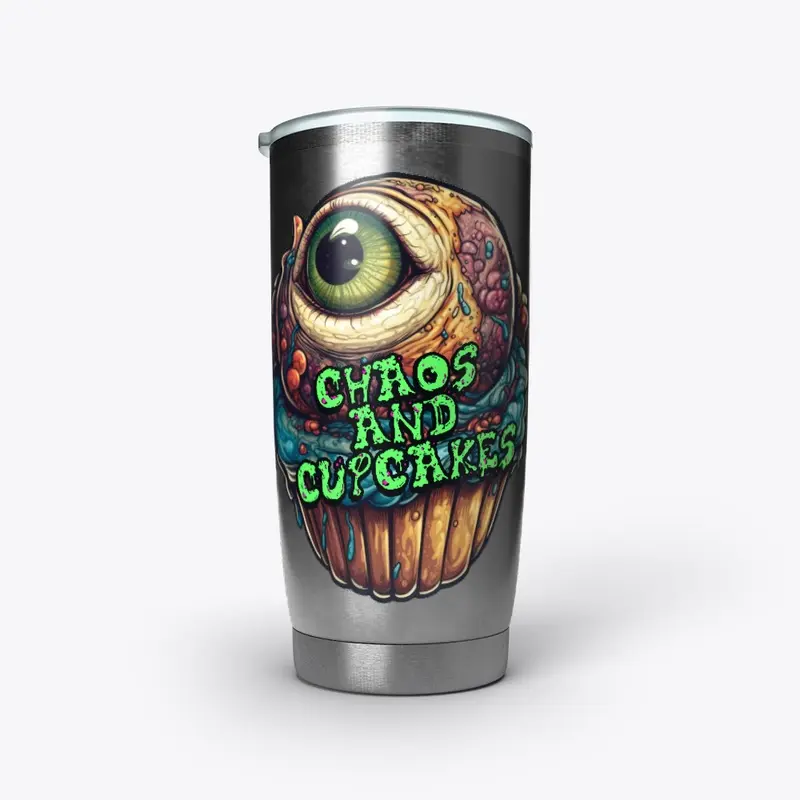 Chaos & Cupcakes tumbler