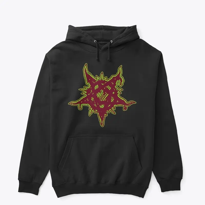 Mutant Minds red pentagram hoodie 2