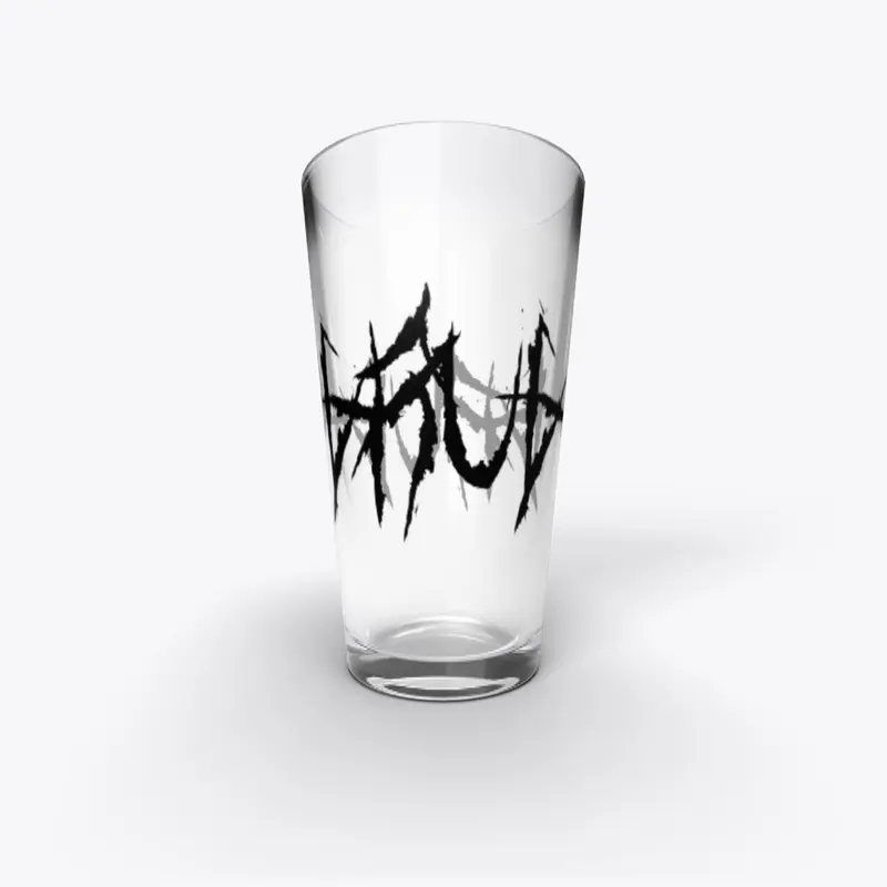 Grug logo pint glass