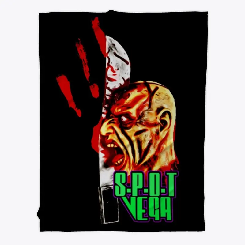 Spot Vega macheteface fleece blanket