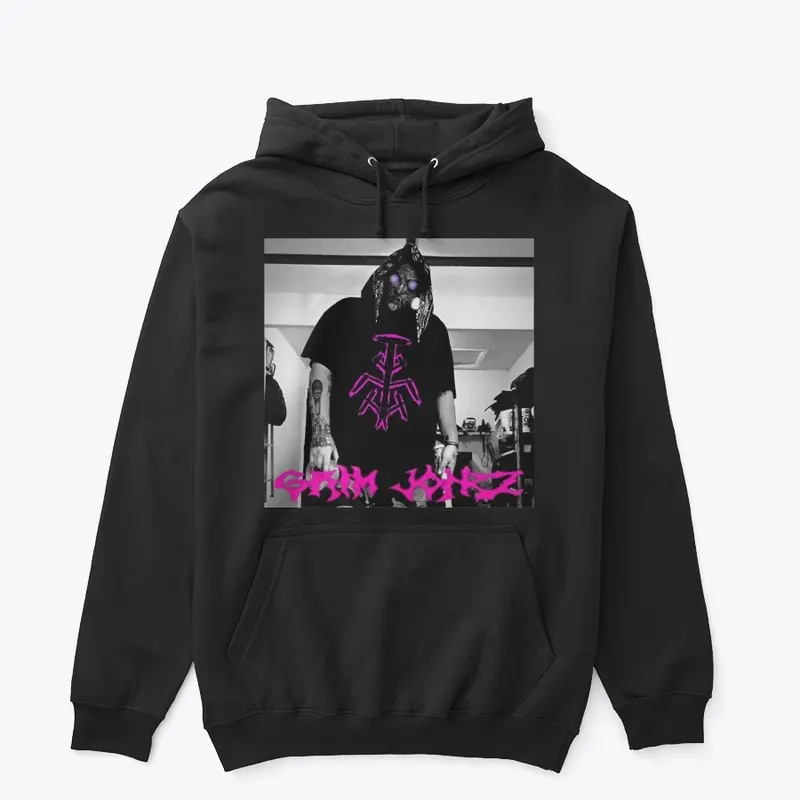 Grim Jonez mask hoodie