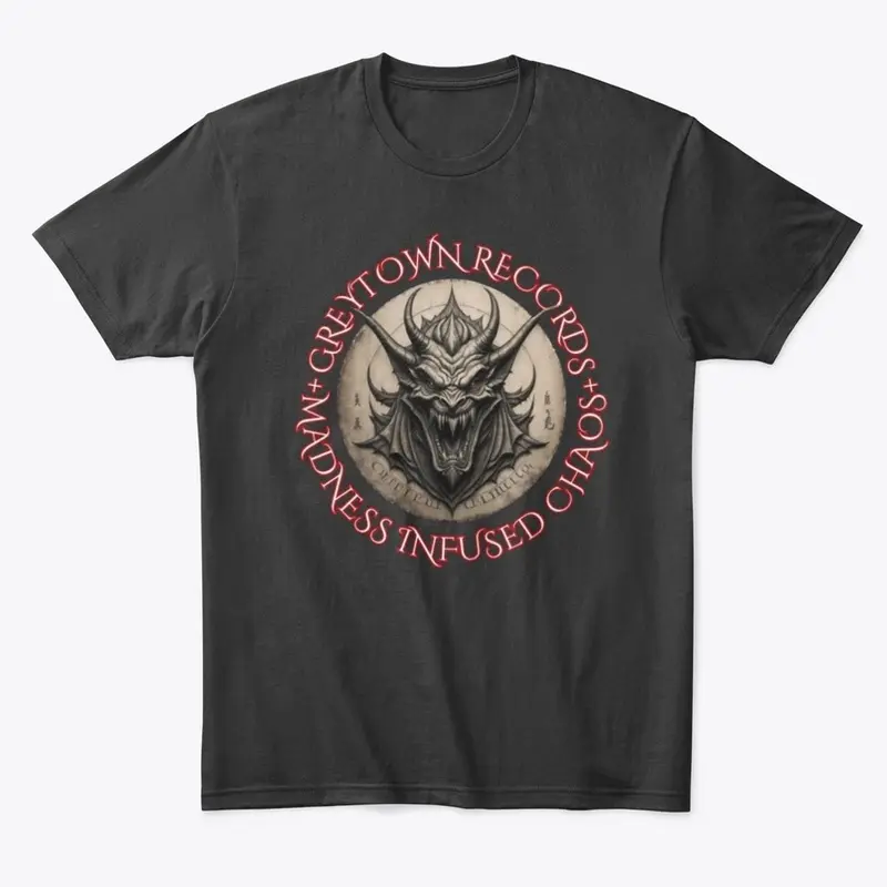 Madness Infused Chaos demon head tee